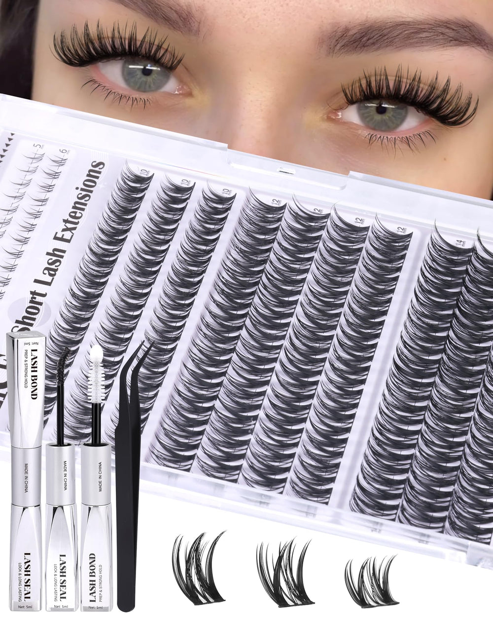 ALICE Short 10mm clusters for natural lift.