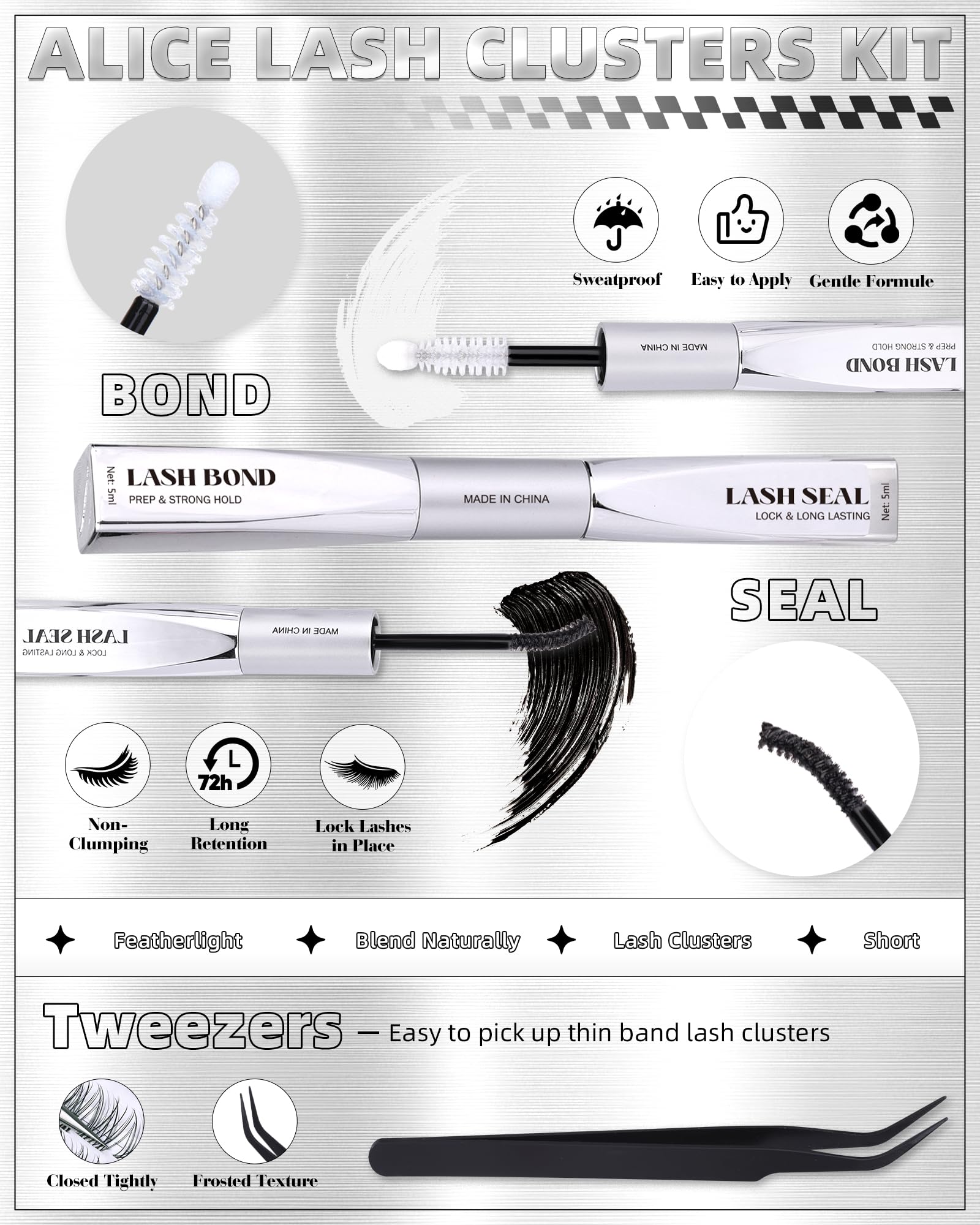 ALICE Seal bottle ensuring long-lasting hold and easy removal.