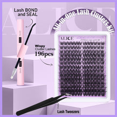 ALICE lash clusters 10-18mm offer varied lengths for natural to dramatic looks