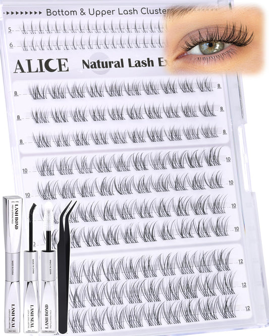ALICE Short Lash Clusters 8mm close-up for natural daily wear