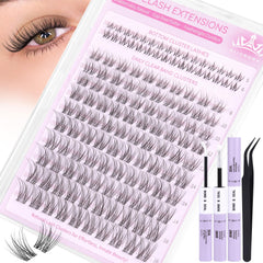 ALICROWN HAIR DIY Lash Extension Setup close-up illustrating at-home lash styling