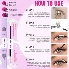 ALICROWN HAIR Lash Bond & Seal Duo close-up highlighting long-lasting, DIY-friendly hold