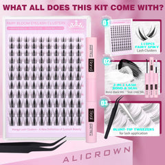 ALICROWN six-lengths 8–18mm for natural to dramatic styling