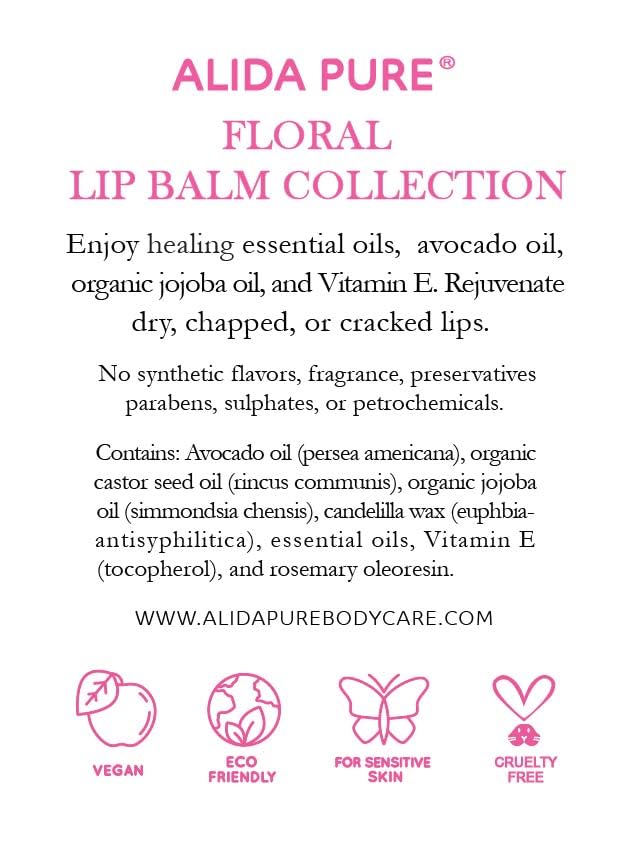 ALIDA PURE cruelty-free lip balm gift set