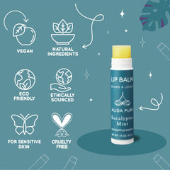 ALIDA PURE cruelty-free vegan lip balms for mindful care
