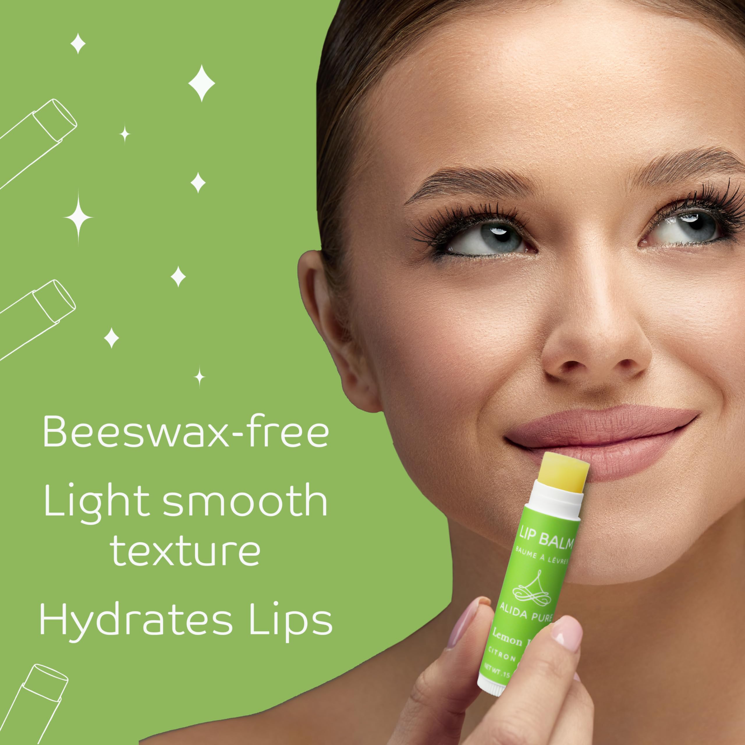 ALIDA PURE cruelty-free lip balm packaging made from biodegradable materials