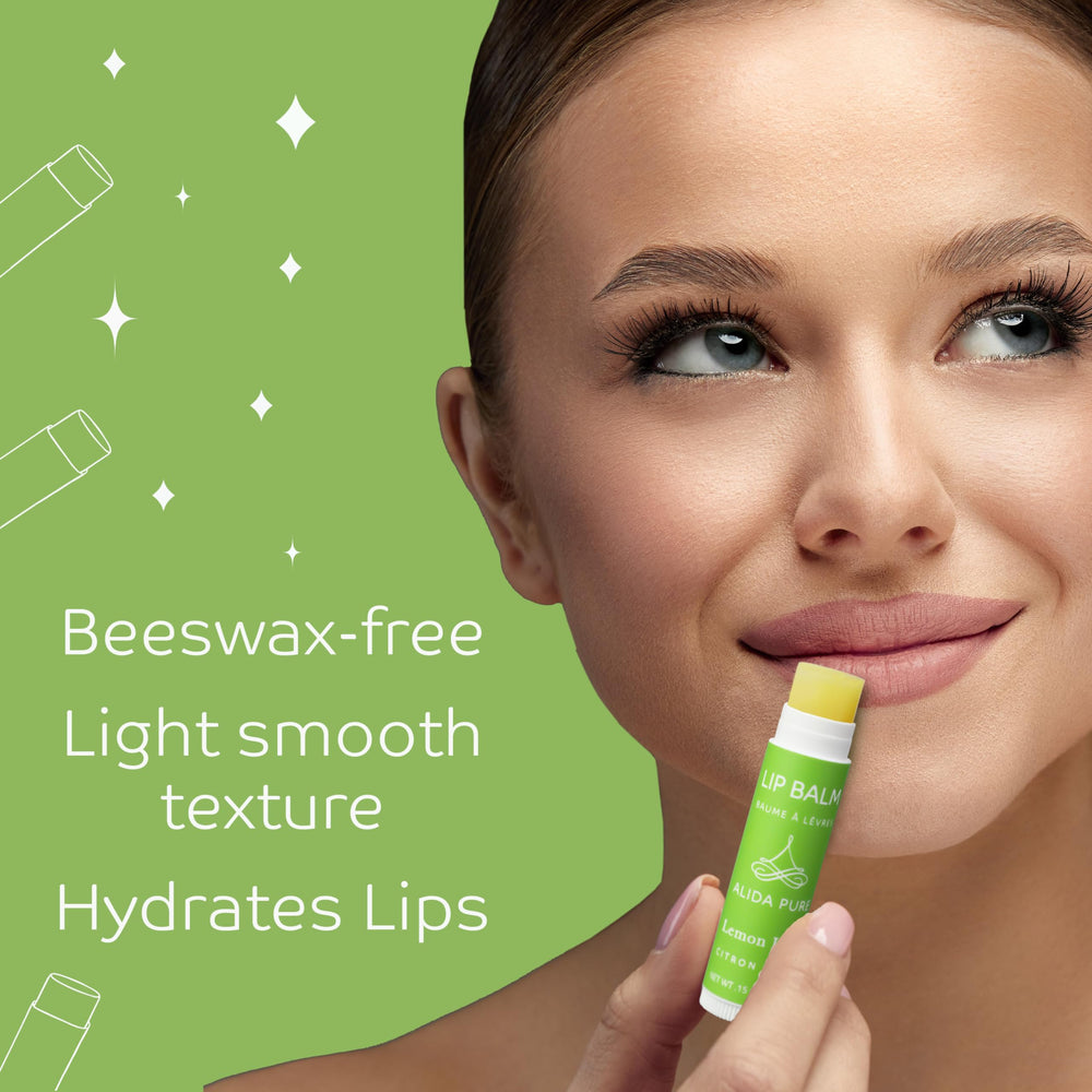 ALIDA PURE cruelty-free lip balm packaging made from biodegradable materials