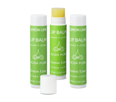 ALIDA PURE Lemon Lime Lip Balm tube close-up for nourished lips