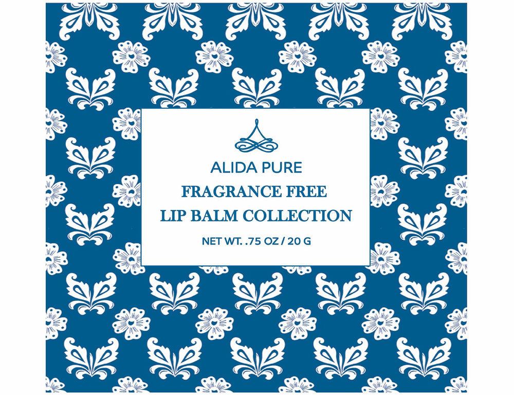 ALIDA PURE lip balm on lips shows fragrance-free moisture