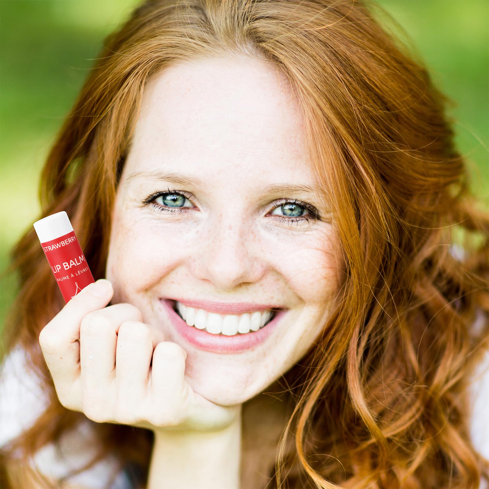 ALIDA PURE lip balm texture close-up showing creamy consistency.