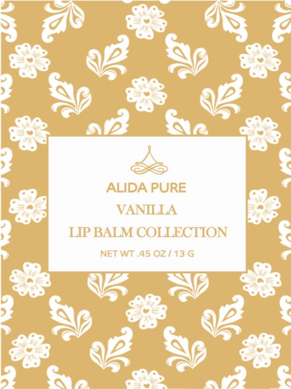 ALIDA PURE Vanilla Lip Balm in use demonstrates daily lip hydration.