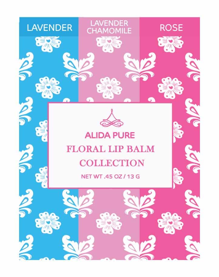 ALIDA PURE vegan lip balm set for travel and on-the-go hydration