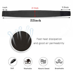 AliLeader elastic ice silk headband: easy size adjustment, comfortable wear.