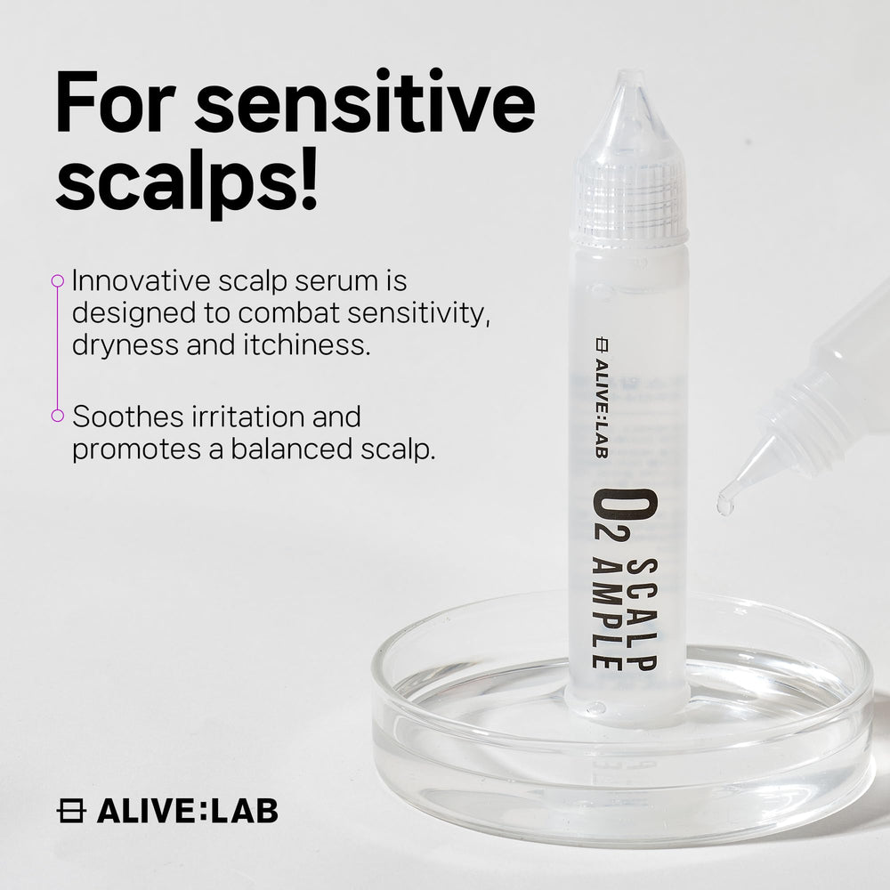 ALIVE:LAB ALIVELAB O2 bottle cap close-up with easy dosing reference.