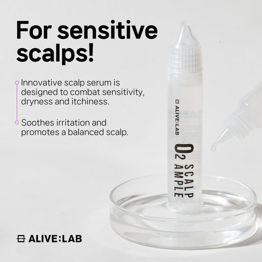 ALIVE:LAB ALIVELAB O2 bottle cap close-up with easy dosing reference.