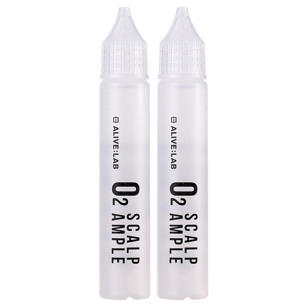 ALIVE:LAB ALIVELAB O2 bottle pour for refreshing scalp hydration.