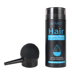 ALIVER Hair Fibers bottle pour shows quick application for instant fullness