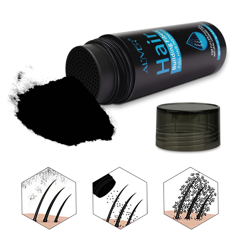 ALIVER Hair Fibers undetectable under bright stage lights