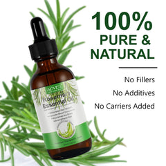 Close-up of scalp applying ALIVER rosemary oil for healthier-looking hair.