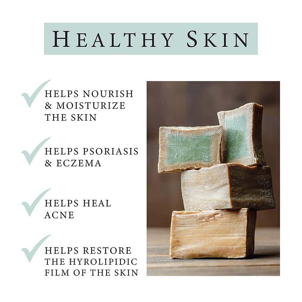 ALKAWTHAR Laurel Olive Oil soap bar set5 bar5 – versatile bar for bath, hands, and beard care