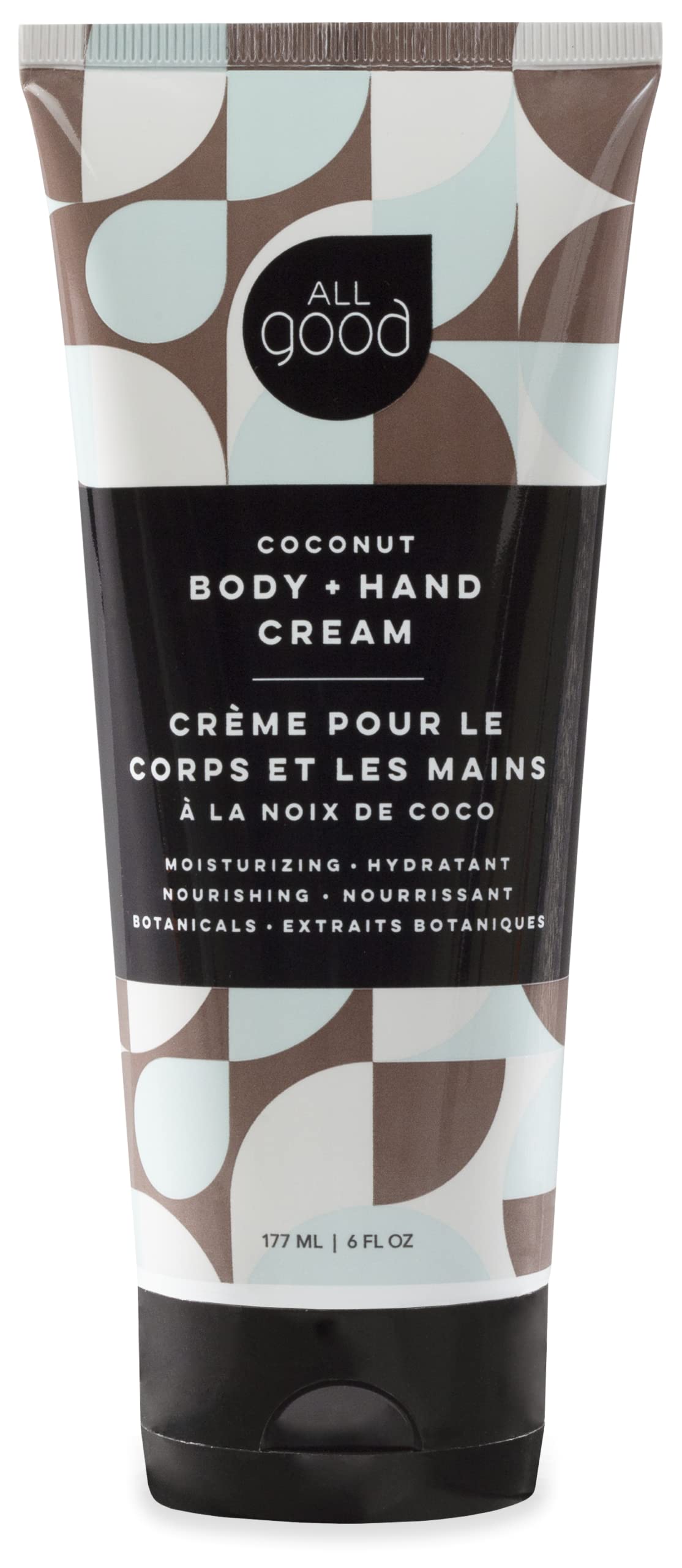 All Good Hand and Body Lotion coconut bottle for daily moisturizing with a tropical scent.