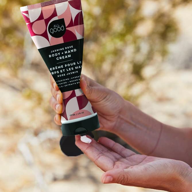 Cocoa butter image demonstrates smooth glide and silky skinTexture with All Good lotion.