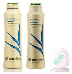 All Nutrient Hydrate Duo: shampoo, conditioner, and mirror for daily moisture and shine.