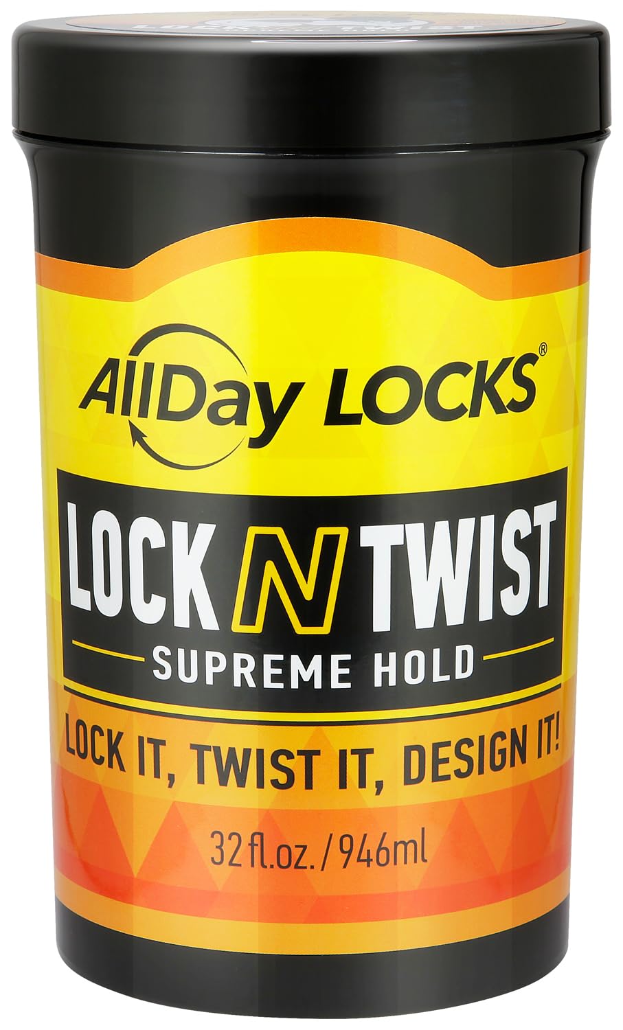 AllDay Locks Lock N Twist Supreme Hold jar for strong hold on textured hair