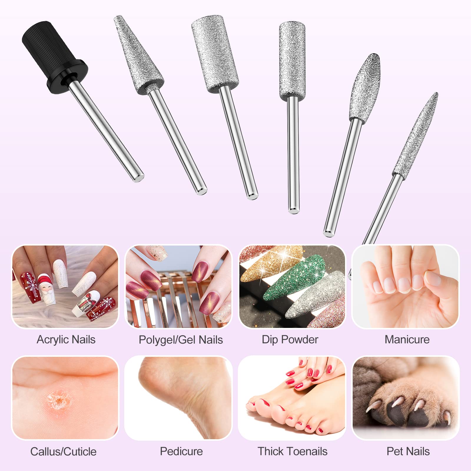 Alle's sanding bands pack for buffering and finishing nails.