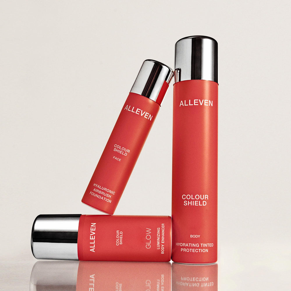 Alleven Color Shield can be worn under makeup for radiant glow.
