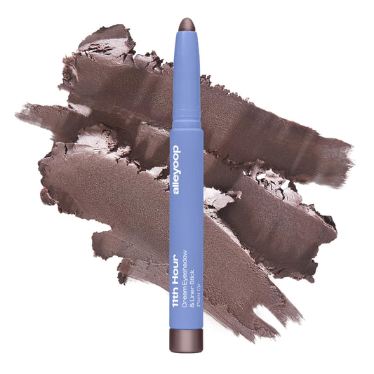 ALLEYOOP 11th Hour Smoky Amethyst swatch shows long-wear shimmer