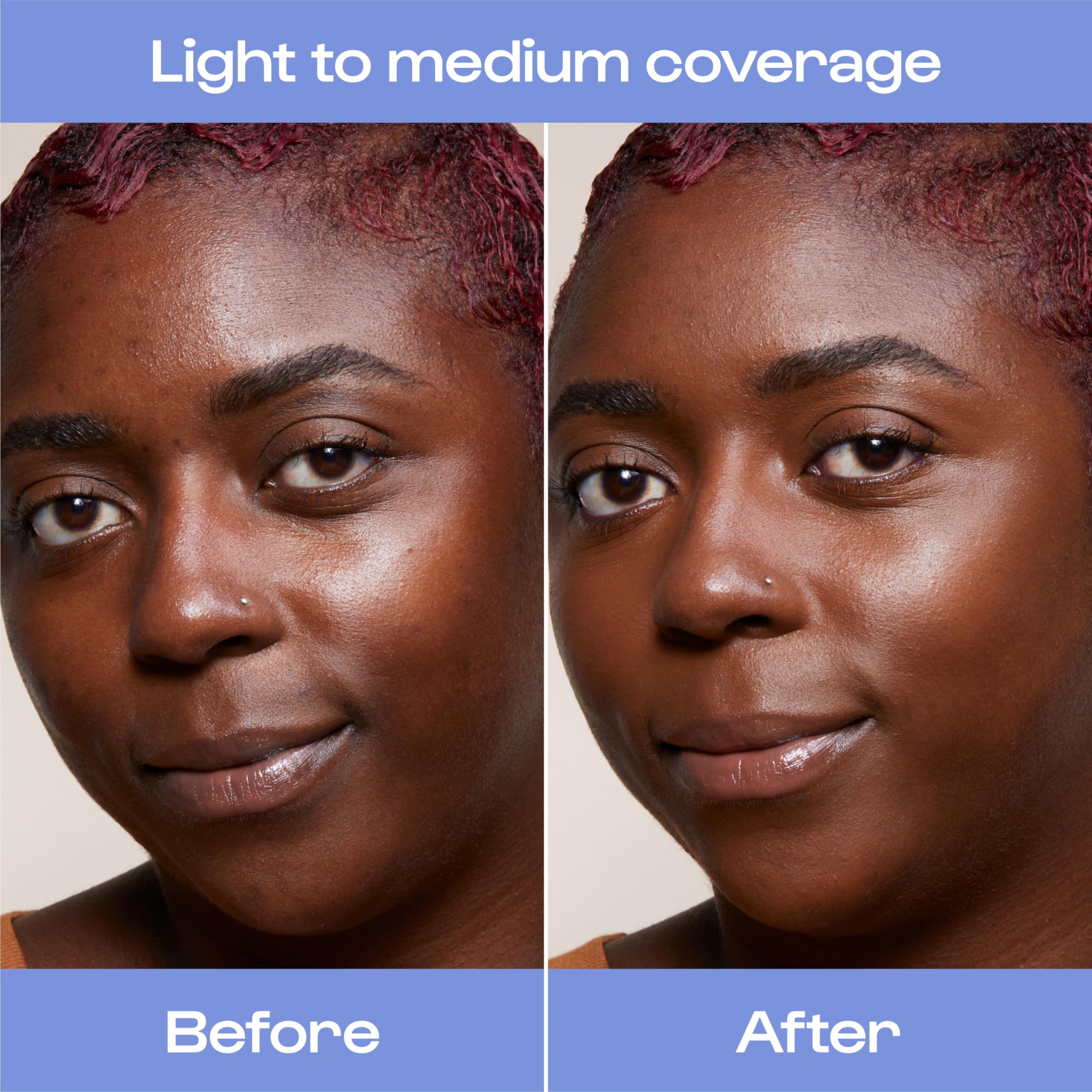 Alleyoop Game Face Concealer blending sponge in action for seamless finish.