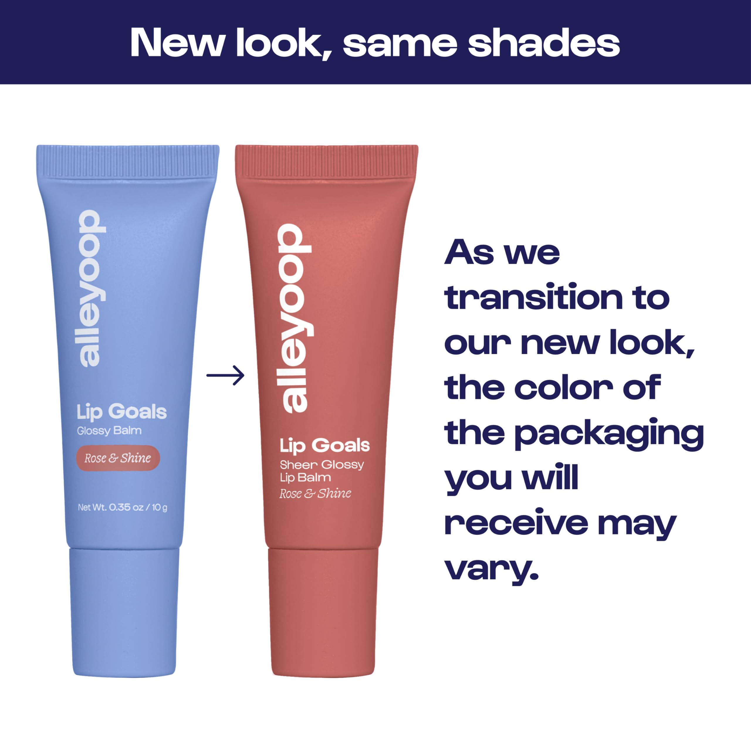 ALLEYOOP Lip Goals glossy-finish delivers high-shine comfort for daily wear.