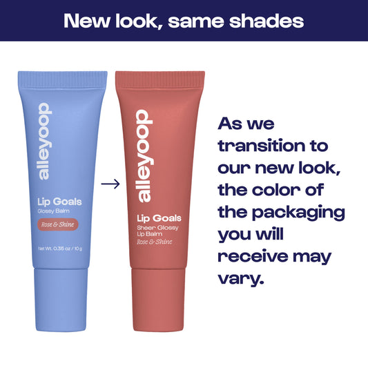 ALLEYOOP Lip Goals glossy-finish delivers high-shine comfort for daily wear.
