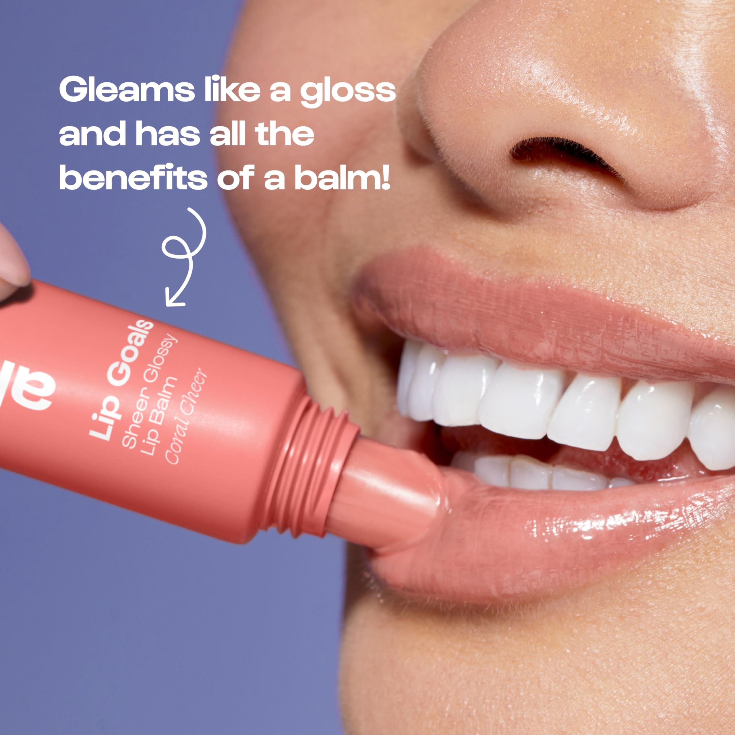 Alleyoop Lip Goals travel-friendly squeeze tube for mess-free on-the-go hydration.