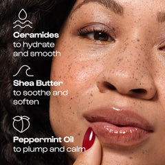 ALLEYOOP Lip Goals Trio silky-texture close-up showing velvety moisture without tackiness.