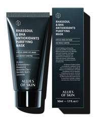 Allies of Skin 2% BHA Rhassoul mask jar ready for purifying treatment