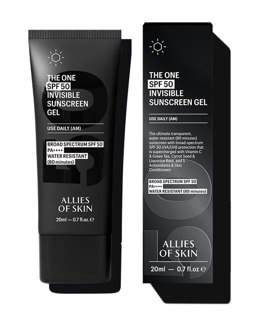 Allies of Skin Daily Face Sunscreen travel bottle ready for on-the-go protection