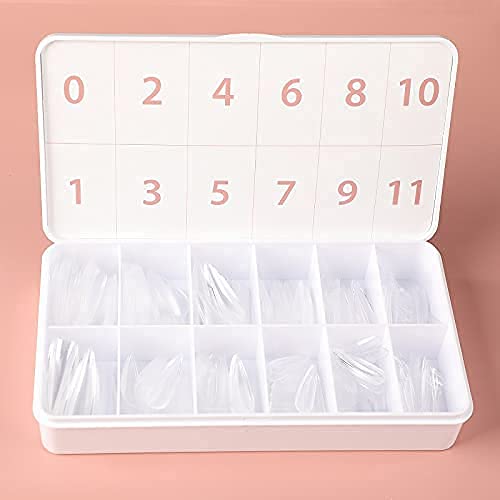 ALLKEM Clear nail tips blend with natural nails for a seamless look