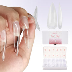 ALLKEM Soft Gel Nail Tips kit view, ideal for smooth extensions