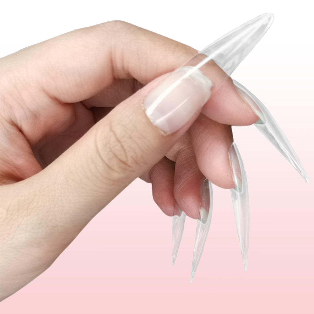 ALLKEM Pink, nude, and clear options support versatile styling
