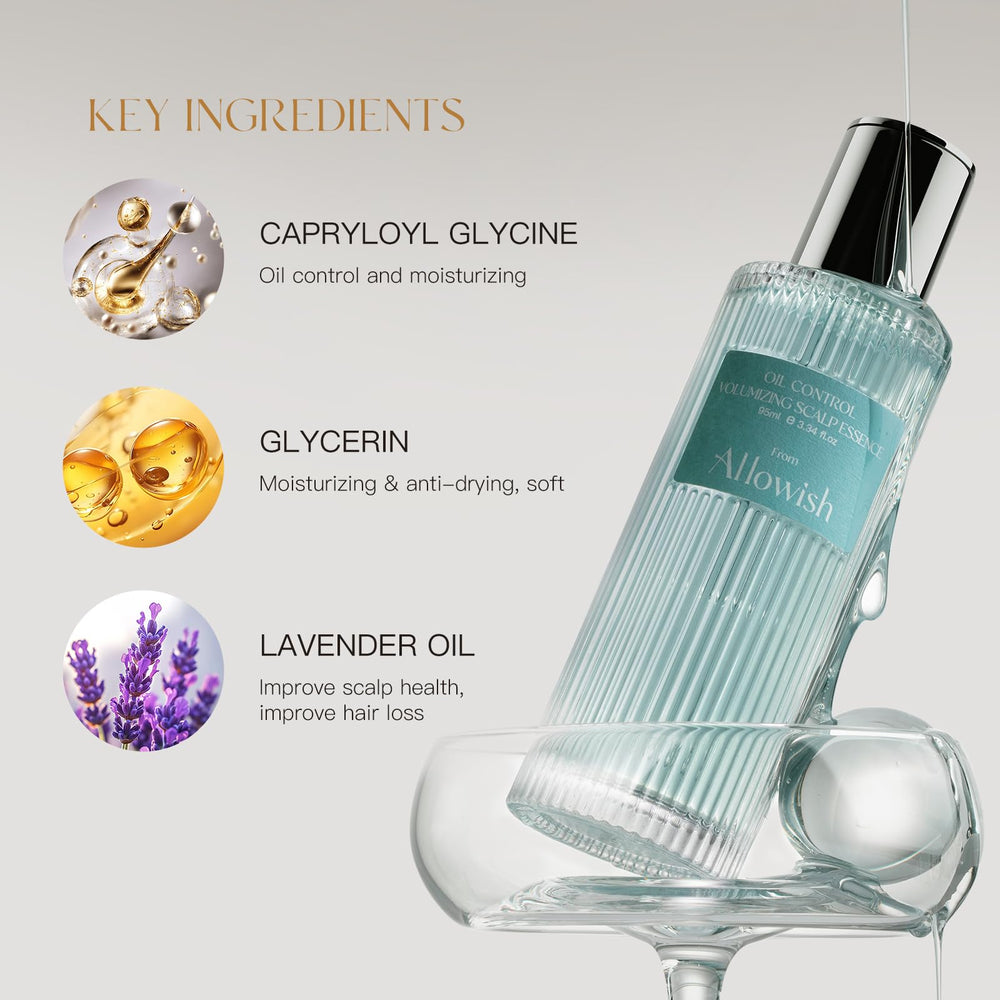 ALLOWISH serum suitable for all hair types on diverse models