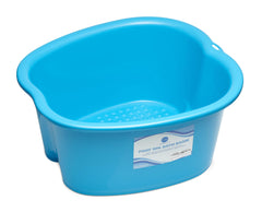 AllSett Health foot soaking basin in blue, large size for home spa use