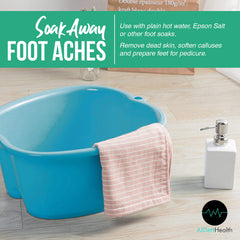 AllSett Health basin with seven-inch high walls for deep soaks