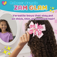 Allstar Innovations Zam Glam no-slip clip keeps hair secure during activities.