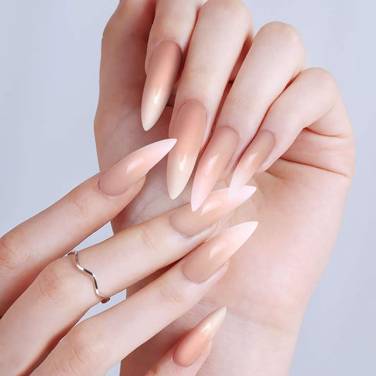 Allstarry 120pcs press-on nails kit for at-home manicure ease