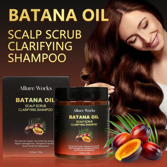 Allure Works Exfoliating Scalp Scrub foamy lather demonstrates refreshing cleanse