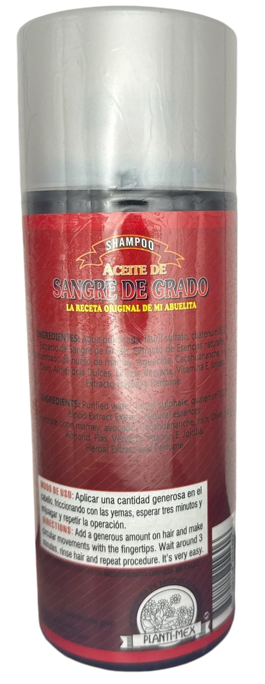 Alma Belleza Dragon's Blood Tree Shampoo pour demonstrates easy application and lather