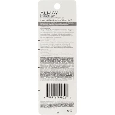 Almay Eyeliner Pencil Black Brown 206 daily look enhancement.