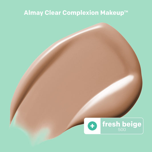 Creamy foundation texture swirl demonstrating buildable coverage with a soft matte look